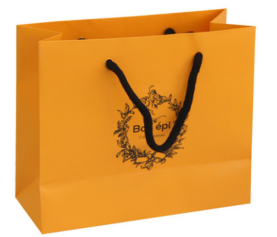 Cheap Custom Printed Luxury retail paper shopping bag Supplier
