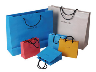 High quality different shape design cosmetic paper bag, cosmetic shopping bag