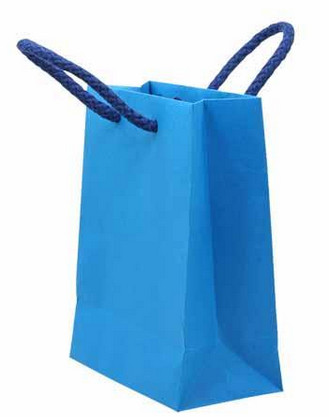 Recycle Glossy Laminated Paper Shopping Bags