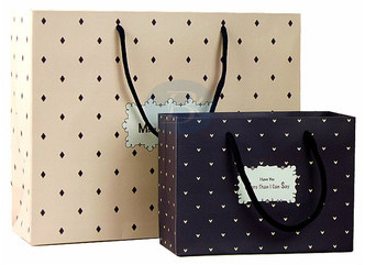 New products 2016 cosmetic boutique paper shopping bag