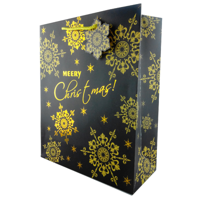 Luxury Christmas Gift Paper Bags with Flower Patterns differnt colors