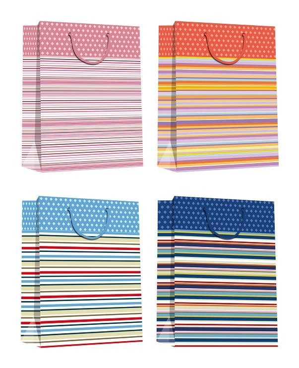 Fasion 2016 cheap Paper Gift Bags with high quality and brand name printed