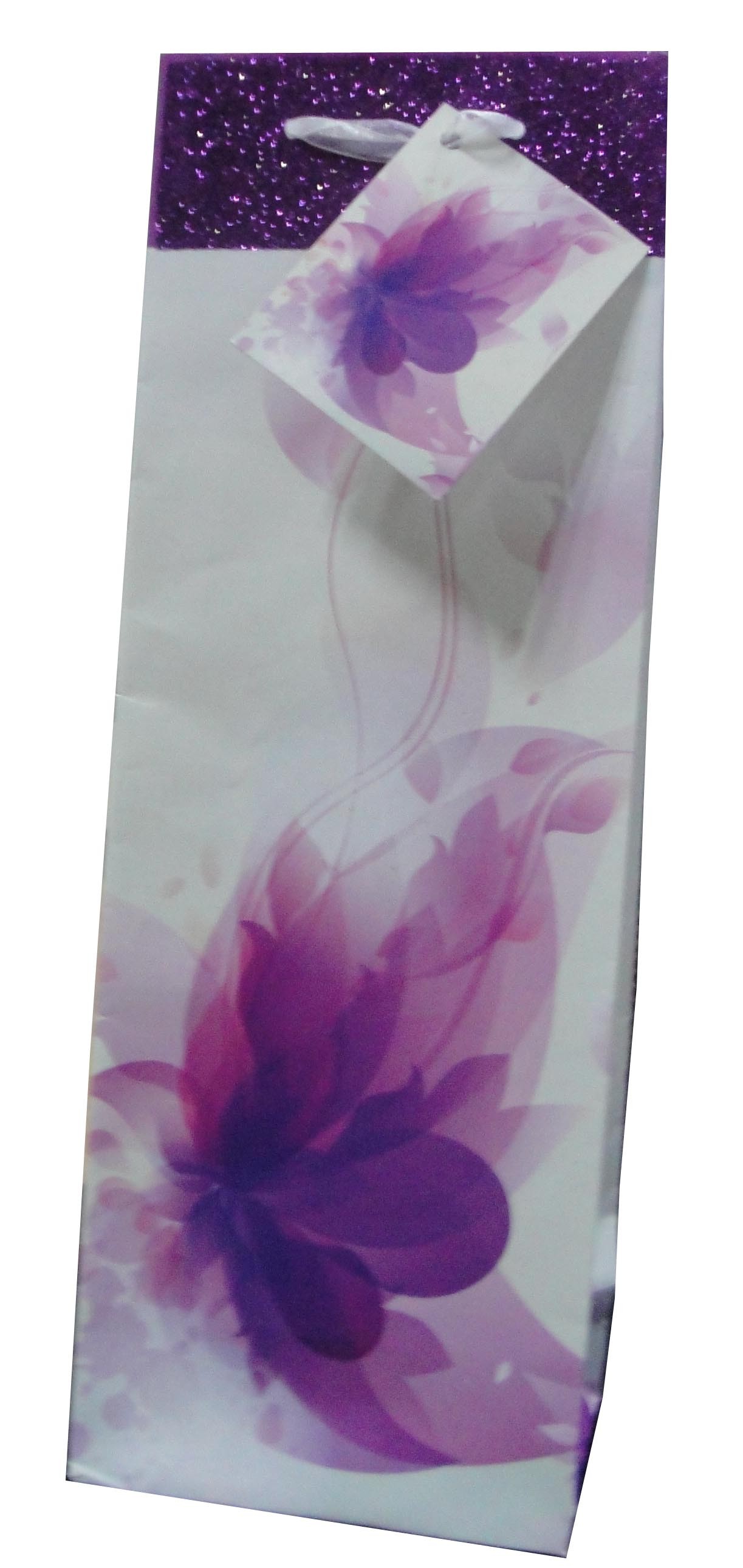 Wholesale Fashion Recycled Gift Paper Wine Bag
